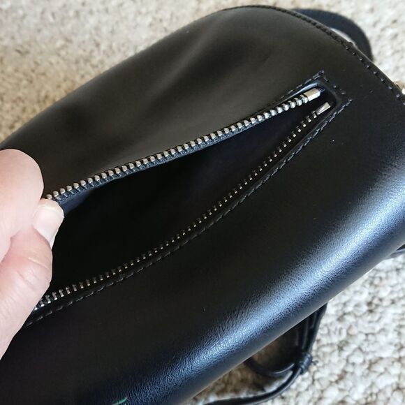 Rebecca Minkoff blabk Saddle Leather Crossbody Bag - Picture 8 of 14